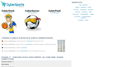 Desktop Screenshot of cybersports.com
