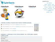 Tablet Screenshot of cybersports.com